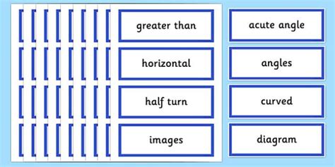 Year 3 2014 National Curriculum Maths Geometry Properties of Shapes Vocab