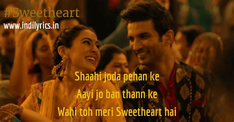 Wahi Toh Meri Sweetheart Hai | Kedarnath | Full Song Lyrics with ...