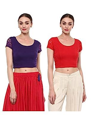 Buy Salwar Studio Women's Pack of 2 Free Size Strechable Readymade ...