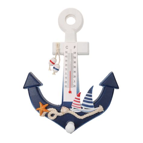 Phenovo Nautical Anchor Wall Hanging Hook Starfish Decor Door Rack with ...