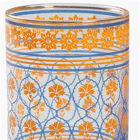 Buy INDIA CIRCUS Floral Hypnosis Small Glass Tumbler - Set of 2 from ...