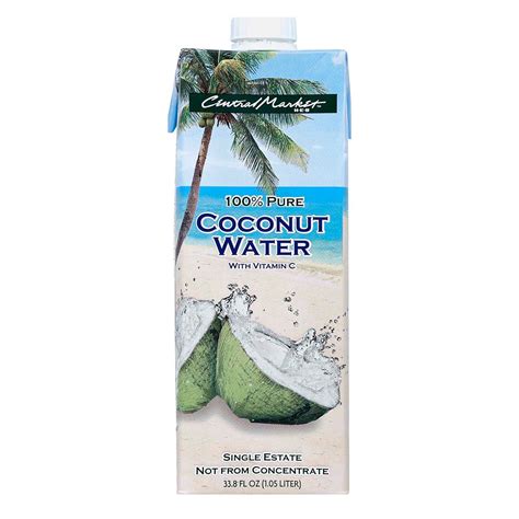 Central Market 100% Pure Coconut Water With Vitamin C - Shop Coconut ...