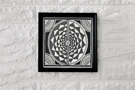 Mandala Rangoli Art rPET Canvas Cloth Hand Painted by Artist – Ecoline ...