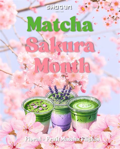 Shogun Matcha Sakura Pop Up ! Premium Farm Grade Matcha Latte, Cultured ...