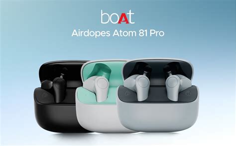 boAt Airdopes Atom 81 Pro, 100Hrs Battery, 4Mics ENx Tech, 50ms Low ...
