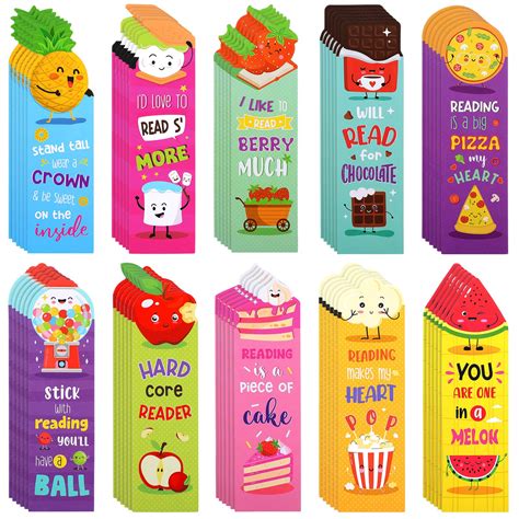 Buy Scented Bookmarks Kids Scratch and Sniff Bookmarks Fruit Food Theme ...