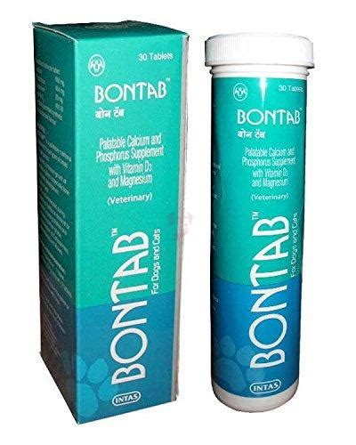 Intas Bontab Vitamin & Calcium Supplement For Dogs & Cats 30 Tablets