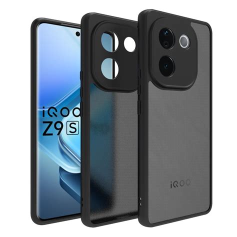 RIGGEAR Shockproof Sleek Hybrid Armor Back Cover Case for iQOO Z9s Pro ...