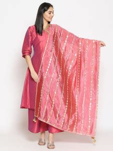 DUPATTA BAZAAR Silk Blend Embellished Women Dupatta - Buy DUPATTA ...