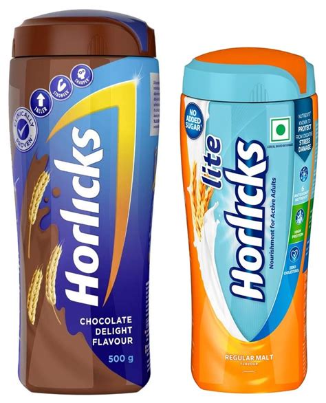 Horlicks Lite Regular Malt Health & Nutrition Drink, 450G Jar & Health ...