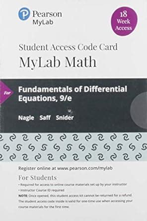 Buy Mylab Math With Pearson Etext - 18 Week Standalone Access Card ...