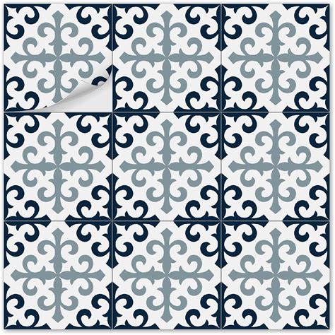 Paper Plane Design Tile Sticker Size 6 inch x 6 inch x 36 pcs - Multi ...