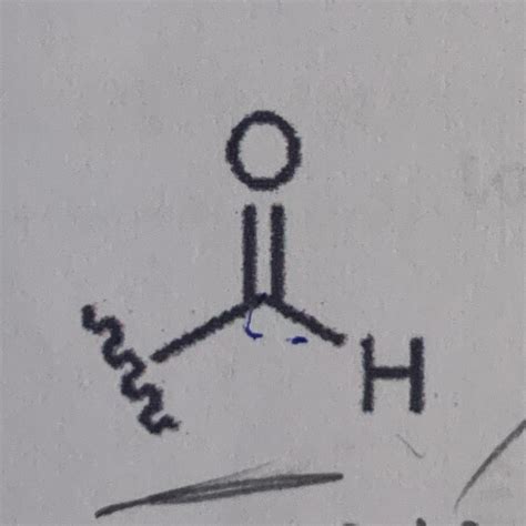 What does the ‘wiggly line’ symbolise? The compound is ‘Formyl ...
