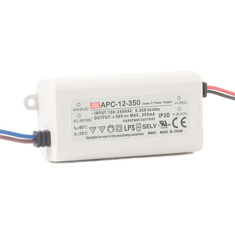Mean well 9-36vx0.35a Constant Current Drivers APC-12-350 IP42
