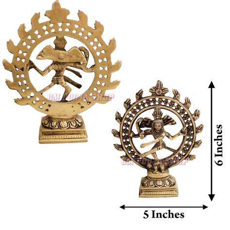 Lord Shiva Dancing Natraj Statue in Brass online @ USA UK