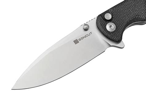 SENCUT Sachse S21007-1 Black Micarta pocket knife | Advantageously shopping at Knivesandtools.com