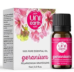Uniearth 100% Pure & Undiluted Geranium Essential Oil - Therapeutic ...