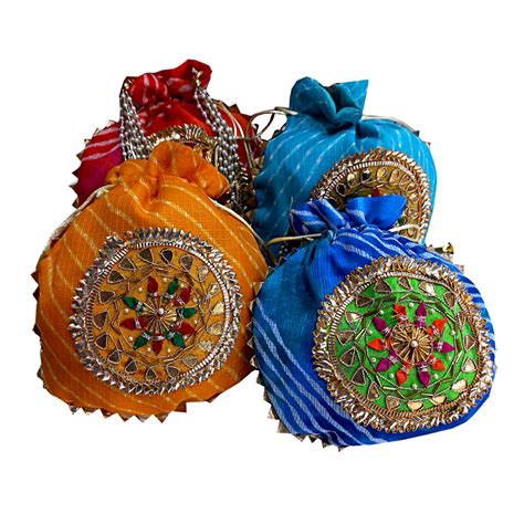 Traditional Handmade Potli Pags - Pack of 4pc (Product Code 3422) at Rs ...