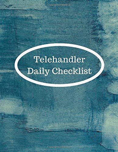 Buy Telehandler Daily Checklist: Keep a record of your telehandler ...