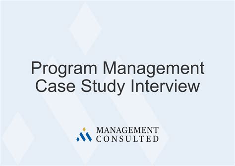 Image result for Case Study Interview Project Manager