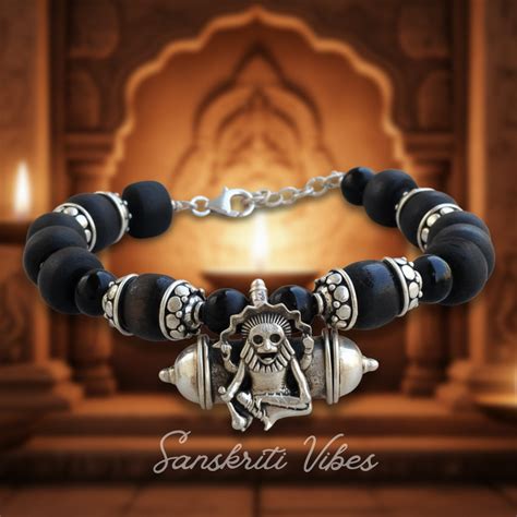 Pure Tulsi Special Narasimha Strong Kavach Silver Bracelet – Adjustable ...