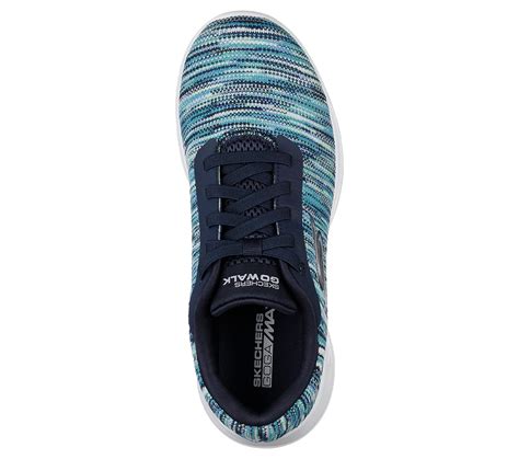 Skechers Navy/Multi Go Walk Joy Invite Lace Up Shoes For Women - Style ...