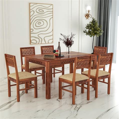 Ramdoot Furniture Wooden Dining Table 6 Seater | Six Seater Dinning ...