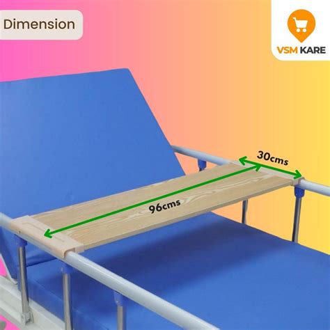 Shop Wooden Food Tray Board - Overbed Food Tray for Hospital & Home Use ...