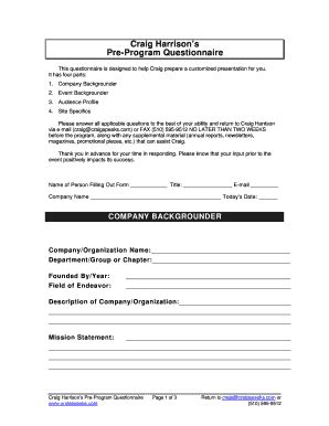 Post Event Survey Email | pdfFiller