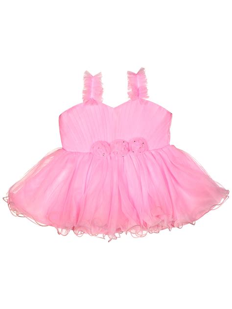 Buy Girls Sleeveless Party Frock - Pink Online in India | Me n Moms