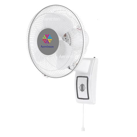 Aervinten Wall Fan High Speed 12 inch 3 Blade Wall-Mounted Fan with Low ...