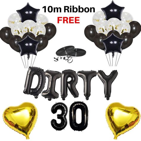 Dirty 30 Birthday Themes