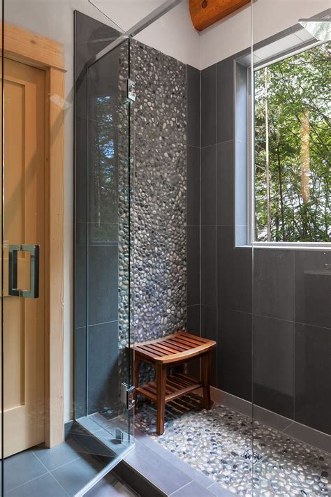 13+ Pebble Tile Bathroom - Natural Beauty for Modern Walk-in Shower