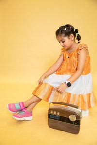 Popp”-ins Orange Candy Butterfly Sleeveless Dress For Girls – Cord of Love