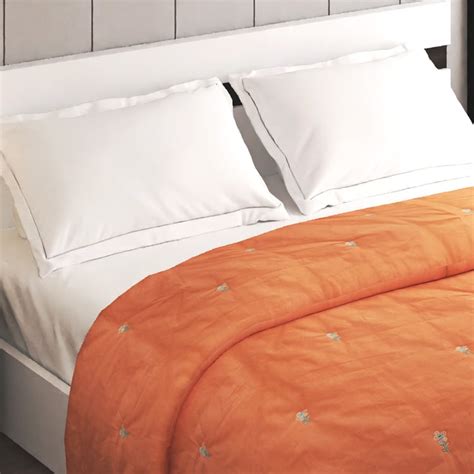 Buy Rhapsody Cotton Embroidered Double Quilt from Home Centre at just ...