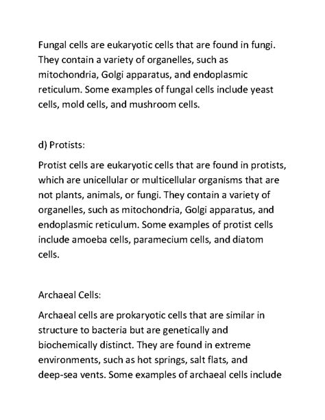 Types of prokaryotes and eukaryotes pArt 3 - Fungal cells are ...