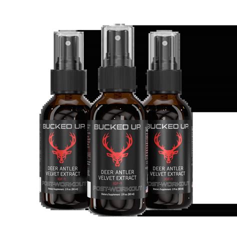 Bucked Up Pre Workout by DAS LABS - BuckedUp.com - Deer Antler Spray ...