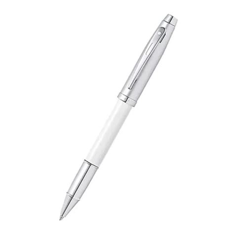 Sheaffer 9324 White Barrel, Brushed Chrome Cap Roller Ball Pen : Amazon ...