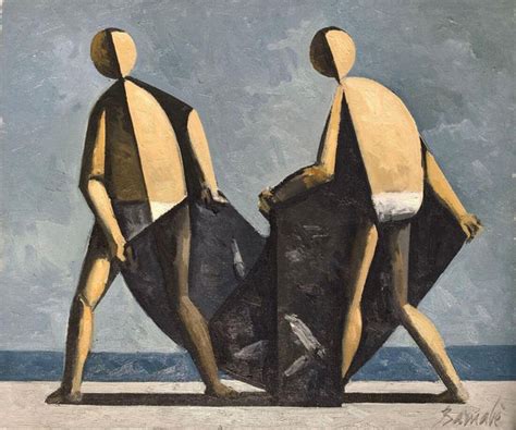 Fishermen - Duilio Barnabe - Figurative Contemporary Art Painting ...