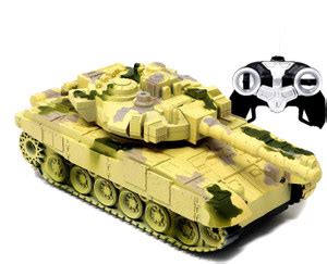 APB TRADERS Remote Control Army Battle Tank 360 Rotating Turret with ...