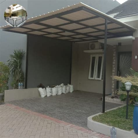 Jual kanopi atap alderon 1 layer - Kota Depok - bengkel las Andrian ...