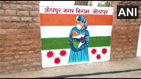 Jodhpur medical college walls painted with messages for COVID-19 awareness
