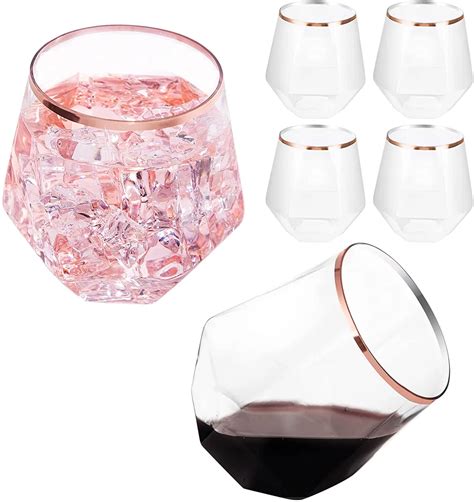 Factory Stemless Plastic Wine Glasses Shatterproof Champagne Flutes ...