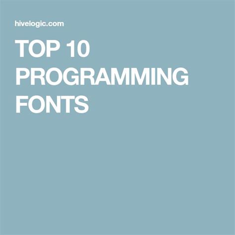 Image result for Programming Fonts