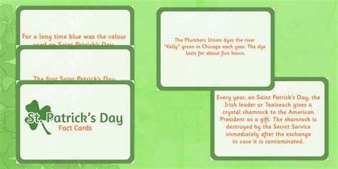 Facts about St Patrick's Day Display Cards