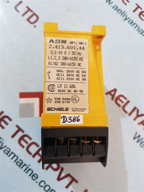 Schiele Asn 2.413.601.44 Monitoring Relay A1/A2 380-415V Ac – Aeliya ...