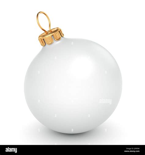 White Christmas ball Stock Photo - Alamy