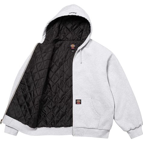 Supreme®/Dickies® Quilted Lined Zip Up Hooded Sweatshirt | Supreme 24fw
