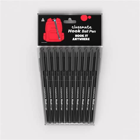 Classmate Hook- Blue & Black Ball Pens (Pack of 25) |Smooth & Fast ...