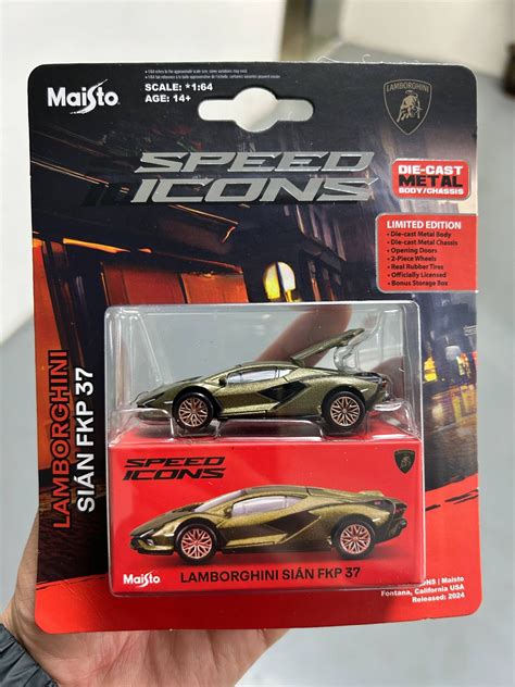 Maisto Speed Icons - Lamborghini Sián FKP 37 : 1:64 Scale, Metallic ...